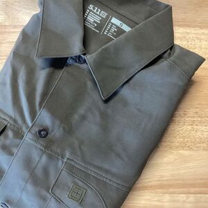 NEW‎ Men’s 5.11 Tactical Freedom Flex Long Sleeved Snap - Ranger Green-Small